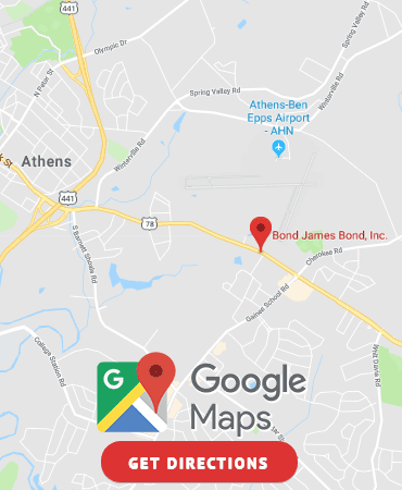 Get Directions to our Athens, GA Bail Bonds location