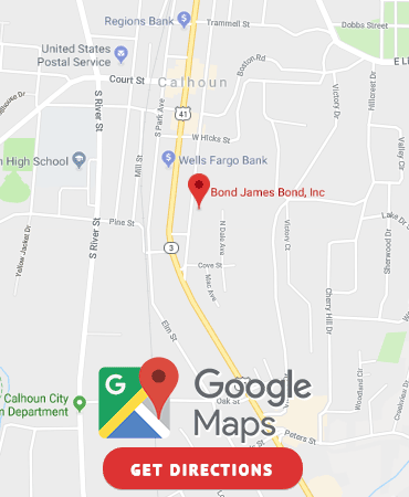 Get Directions to our Calhoun, GA Bail Bonds location